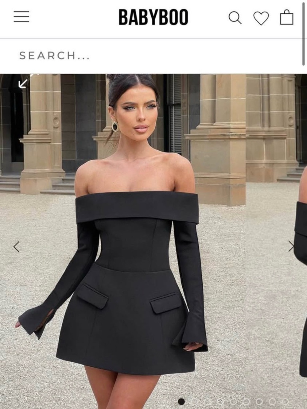 Geneva Off-Shoulder Black Blouse